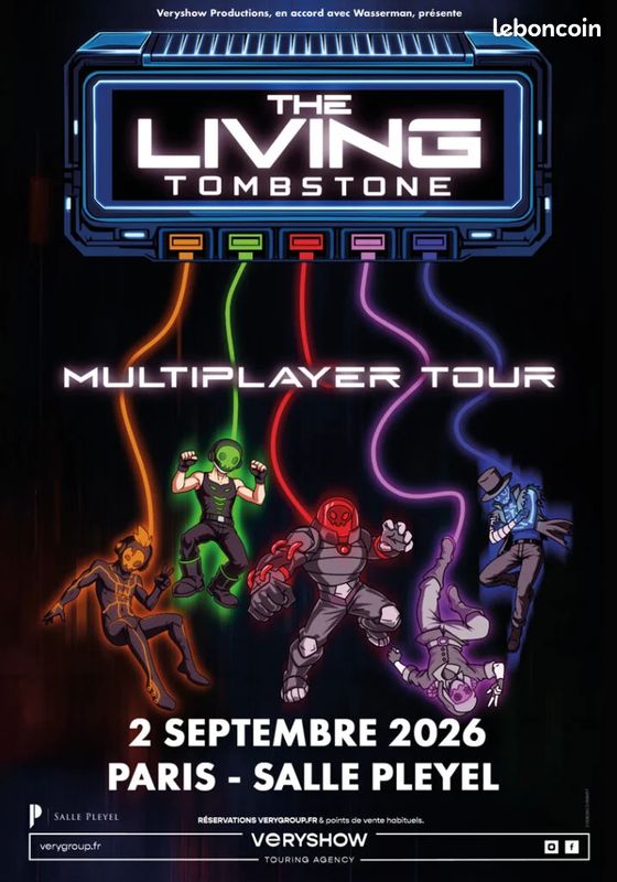 The Living Tombstone tour poster — 2026