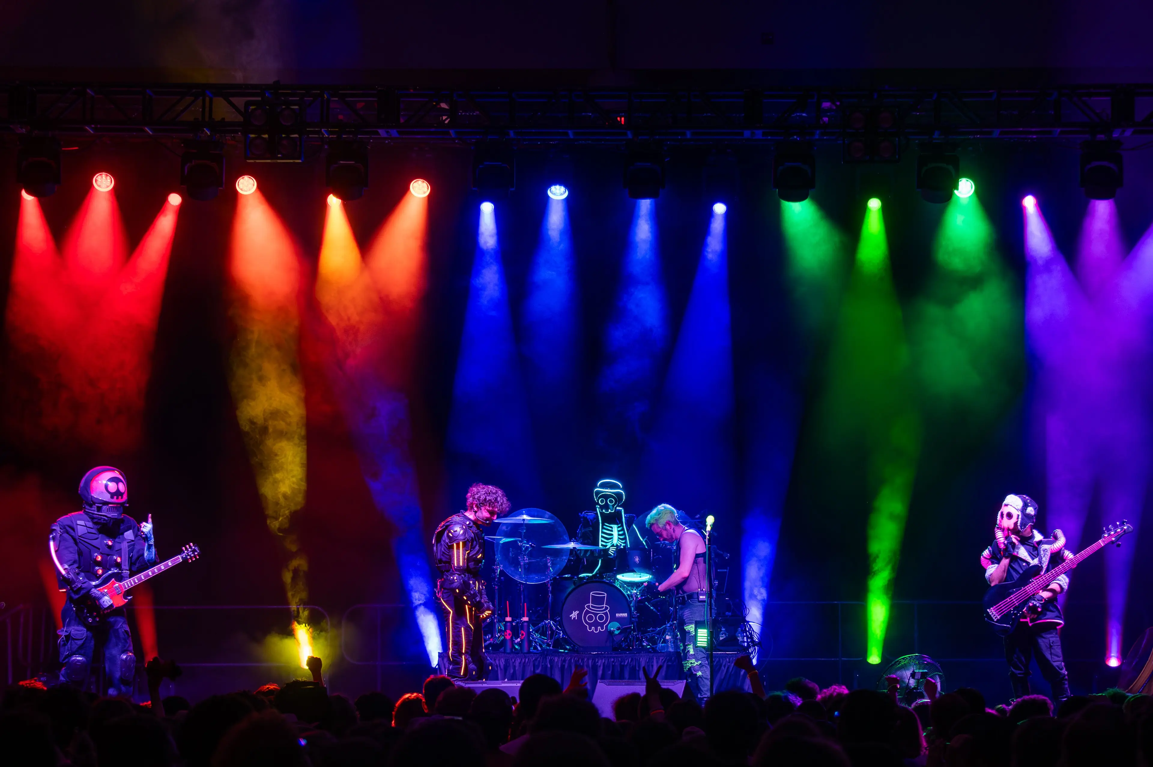 The Living Tombstone performing on tour