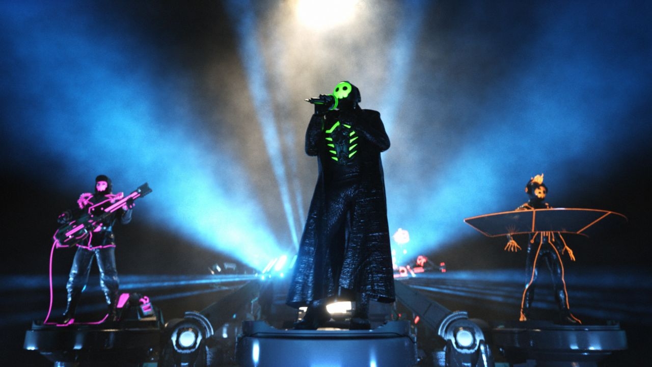 The Living Tombstone playing live
